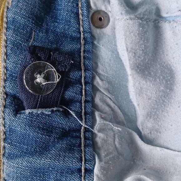 Total Girl Embrodiered Jeans, Butterflues & Hearts, Adjustable Waist, Sz 16.5 - Picture 5 of 7